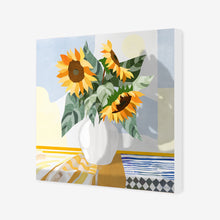 Load image into Gallery viewer, Sunflower Serenade Canvas Print (Square)