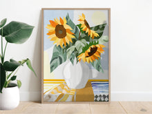 Load image into Gallery viewer, Sunflower Serenade (Portrait) Art Print