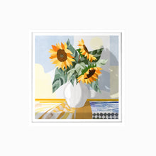 Load image into Gallery viewer, Sunflower Serenade Art Print (Square)