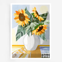 Load image into Gallery viewer, Sunflower Serenade (Portrait) Art Print