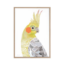 Load image into Gallery viewer, Cockatiel Bird Art Print