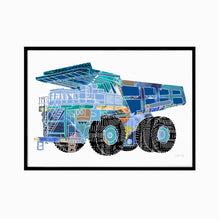 Load image into Gallery viewer, Dump Truck Art Print