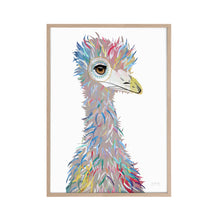 Load image into Gallery viewer, Emu artwork in a timber frame
