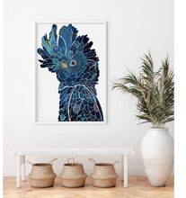 Load image into Gallery viewer, Black cockatoo poster
