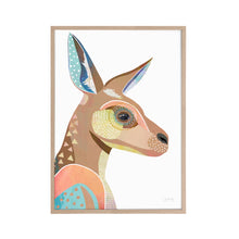 Load image into Gallery viewer, Kangaroo artwork in a timber frame