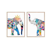 Load image into Gallery viewer, Elephant Art Print Set