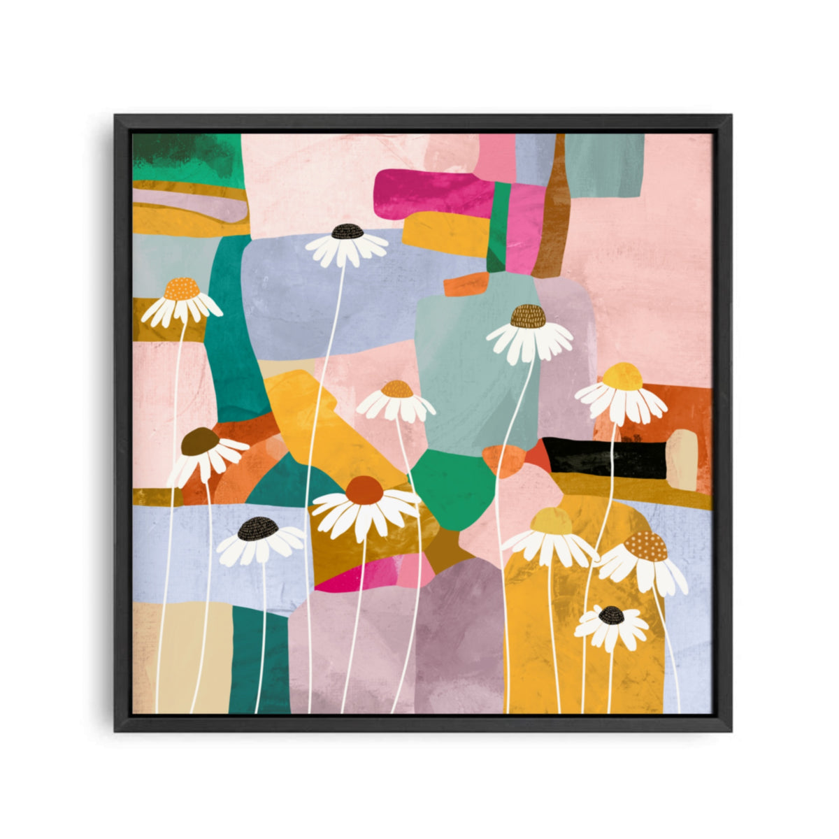 He Loves Me, He Loves Me Not Canvas Print (Square) – Frankie B Design