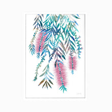 Load image into Gallery viewer, Bottlebrush wall art print