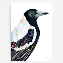 Load image into Gallery viewer, Magpie Bird Art Print