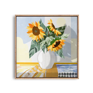 Sunflower Serenade Canvas Print (Square)