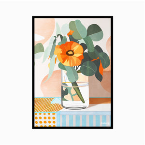 Orange Oasis (Portrait) Art Print
