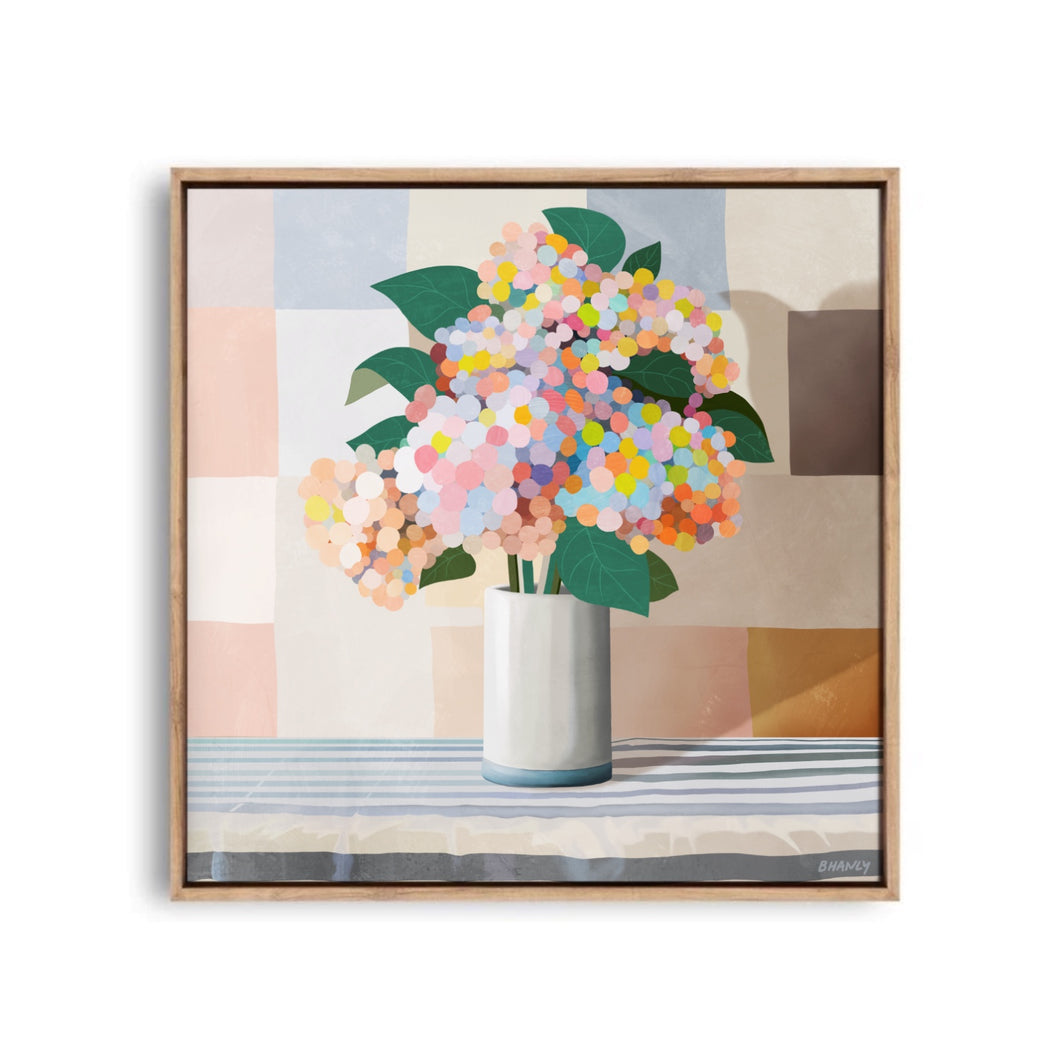 Kaleidoscope Blooms Canvas Print (Square)