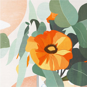 Orange Oasis Canvas Print (Square)