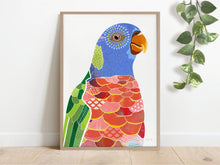 Load image into Gallery viewer, Rainbow Lorikeet Bird Art Print
