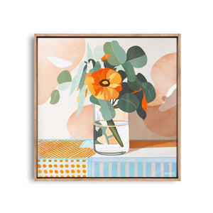 Orange Oasis Canvas Print (Square)