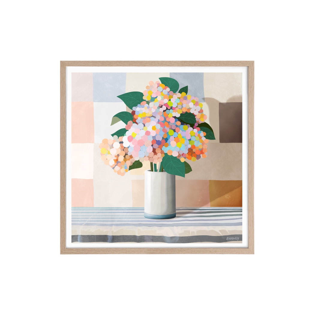 Kaleidoscope Blooms Art Print (Square)