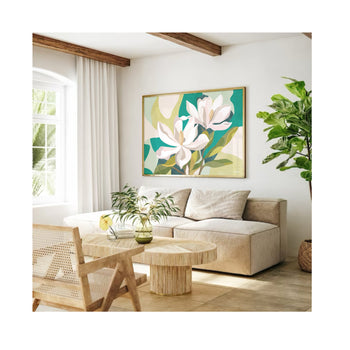 Magnolia Blooms V Canvas Print (Landscape)