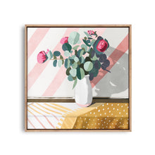 Load image into Gallery viewer, ochre and pink flower painting
