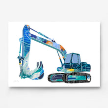 Load image into Gallery viewer, Digger Truck Art Print
