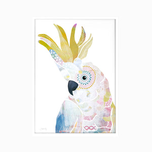 Yellow Crested Cockatoo Art Print