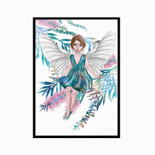 Load image into Gallery viewer, Bottlebrush Fairy Art Print

