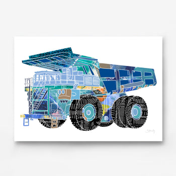 Dump Truck Art Print