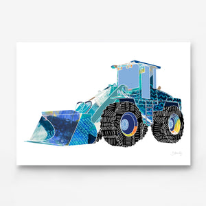 Construction Truck Art Print Set