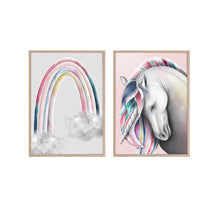 Load image into Gallery viewer, Unicorn and Rainbow set - Print
