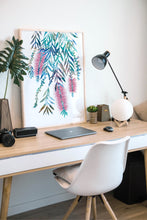 Load image into Gallery viewer, Bottlebrush wall art print
