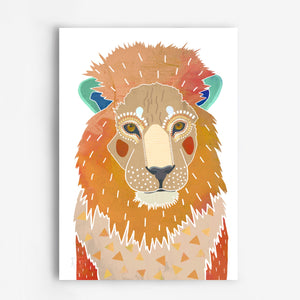 Lion African Animal Art Print