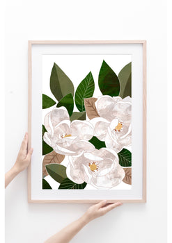 Magnolia Art Print Set