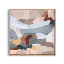 Load image into Gallery viewer, Abstract canvas print in warm neutral and earthy colours
