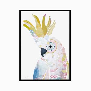 Yellow Crested Cockatoo Art Print