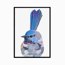 Load image into Gallery viewer, Fairywren Bird Art Print
