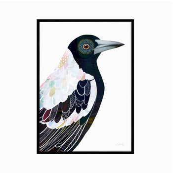 Magpie Bird Art Print