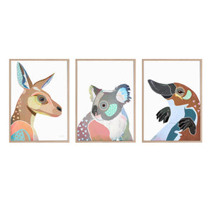 Australian Animal Art Print Set – Frankie B Design
