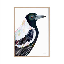 Load image into Gallery viewer, Magpie Bird Art Print
